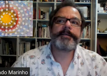 Painel que representa a espiritualidade e a diversidade